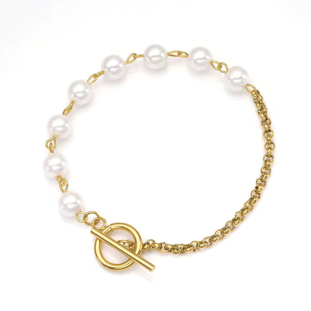 ✨Exclusive pearl gold chain Necklace ✨