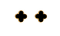 ✨Black cloviee golden Stud earrings✨