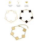 ✨ Best selling 18k Gold 3 Clover bracelet Stack Set ✨