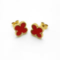 ✨Red Clovie stud Earrings✨