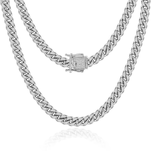 ✨Iced out neck chain double lock necklace pendant ✨