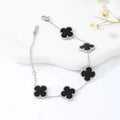 Exquisite Grey Black Clovie Bracelet ✨