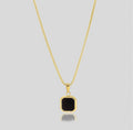 Massionite onyx gold chain pendant