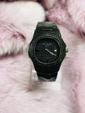 ✨Black crystal studded High Grade Watch✨(unisex)