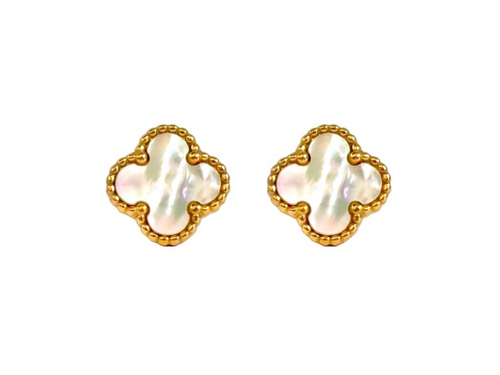 ✨SS White stainless steel clovie earrings✨