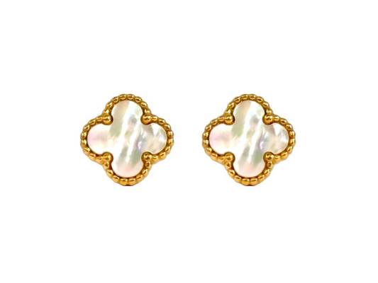 ✨SS White stainless steel clovie earrings✨