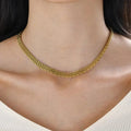✨Exquisite Stainless steel Gold Rovena Necklace ✨