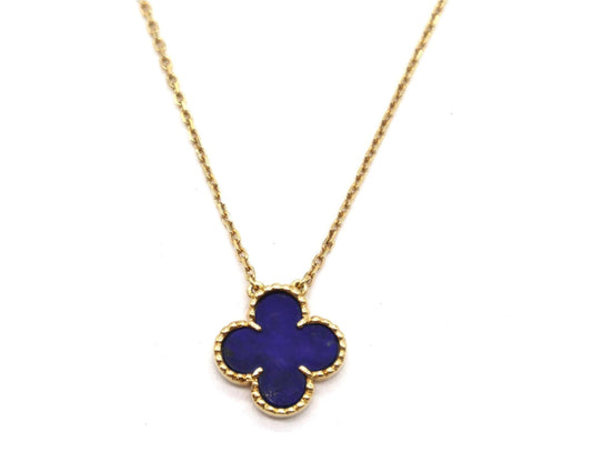 ✨Stainless steel Dainty Blue Clovie Pendant ✨