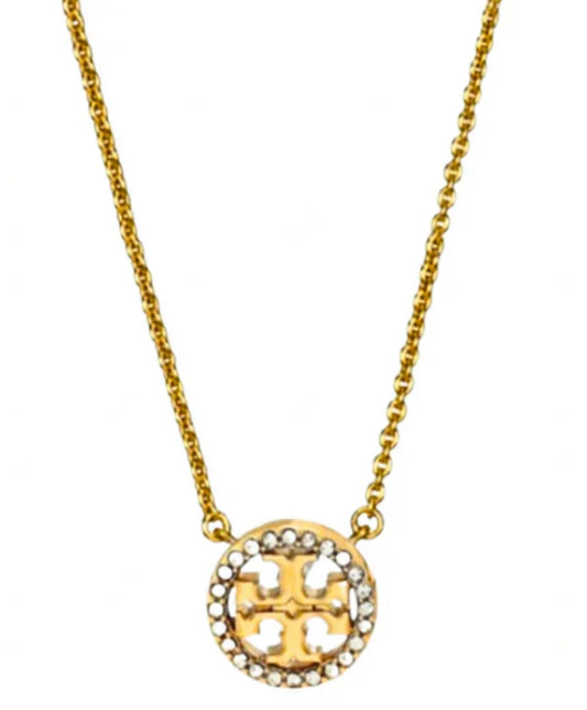 Diamantés Gold pendant