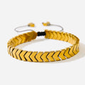 ✨Stainless steel Arrow Gold Adjustable knotted Chain Bracelet ✨