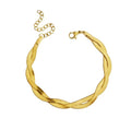 18k Gold twisted Snake chain bracelet ✨