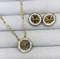 ✨Diamantés Pendant and tops set✨