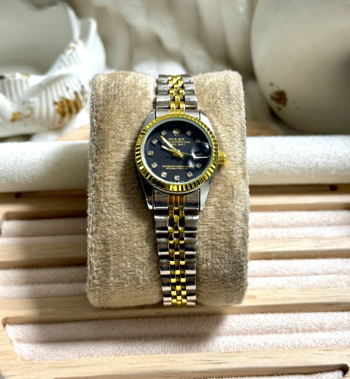 Black Braided dial SilverXgold RLX watch