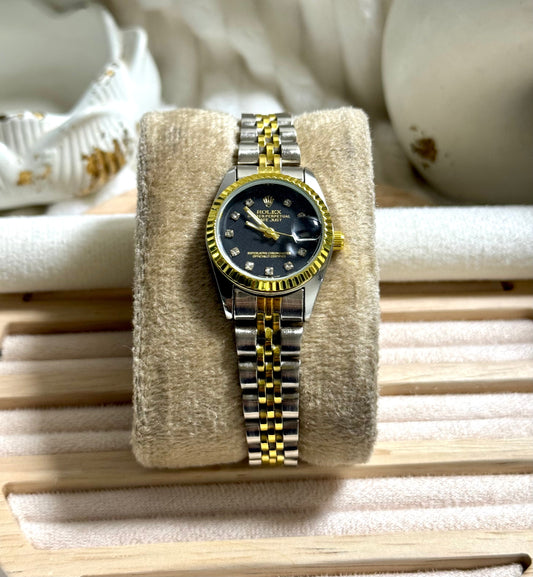 Black Braided dial SilverXgold RLX watch