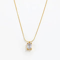 ✨Stainless steel Gold White Zircon Pendant ✨