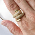✨ Exquisite Zirconium Crystal Adjustable Gold Nail Ring✨