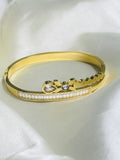 ✨Exclusive Stainless steel Zircon Studded Gold Cuff Bracelet ✨