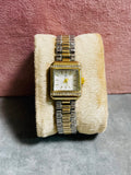 ✨Exquisite Crystal studded White Dial SilverXGold True Worth Watch ✨