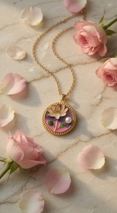 Pearl-Lotus-Necklace 
