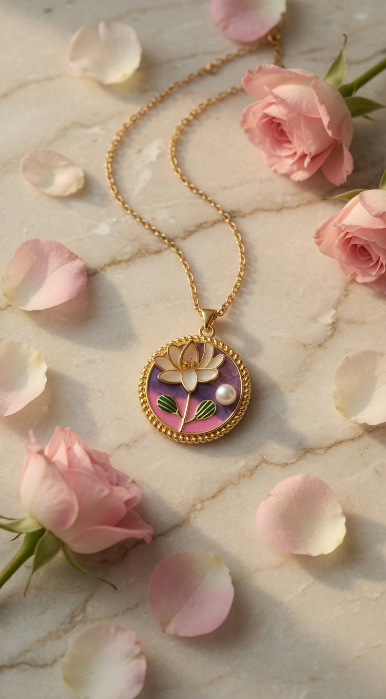 Pearl-Lotus-Necklace 
